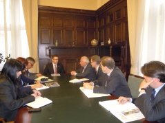 30 September 2013 National Assembly Speaker receives the Chairman of the European People's Party Parliamentary Group at the European Parliament